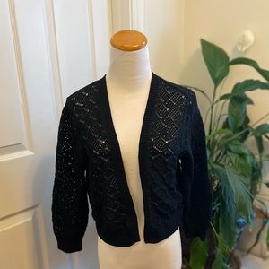 Jeanne Pierre Crochet Shrug - Size M
